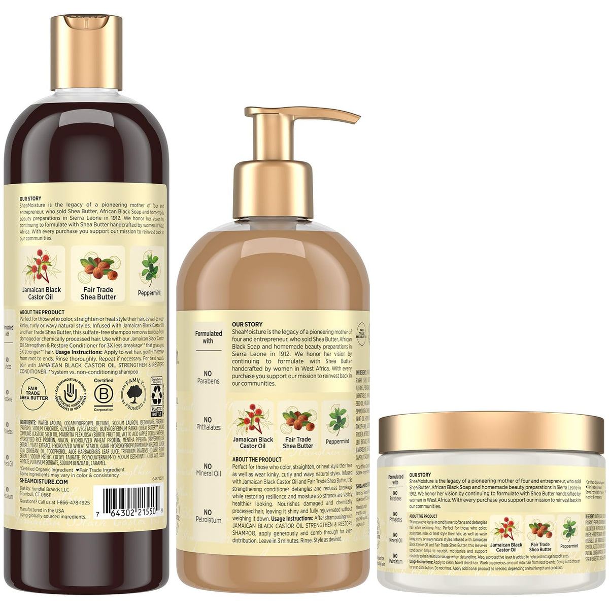SheaMoisture shampoo bottle close-up highlighting label and gentle cleansing