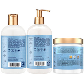 SheaMoisture creamy shampoo lather demonstrating gentle cleansing and moisture