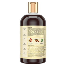 SheaMoisture creamy shampoo lather and texture for gentle cleansing