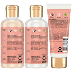Shea Moisture shampoo lather close-up demonstrating creamy foam for gentle cleansing