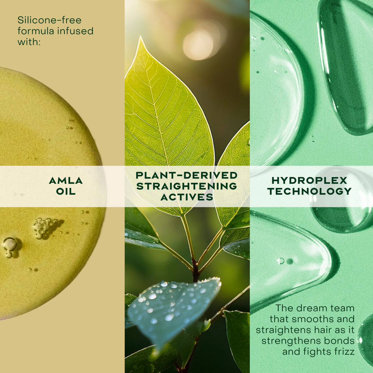 SheaMoisture label detail highlighting plant-derived actives and amla
