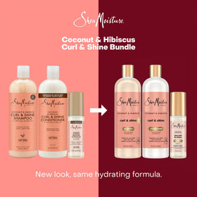 SheaMoisture Smooth & Shine Oil bottle closeup for lightweight shine