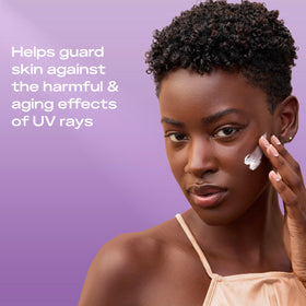 SheaMoisture close-up label detail showing clean formula free of common irritants benefit