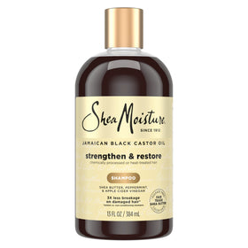SheaMoisture front bottle view showing label and product benefit