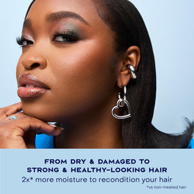 SheaMoisture used while blow-drying, helps reduce heat-related breakage