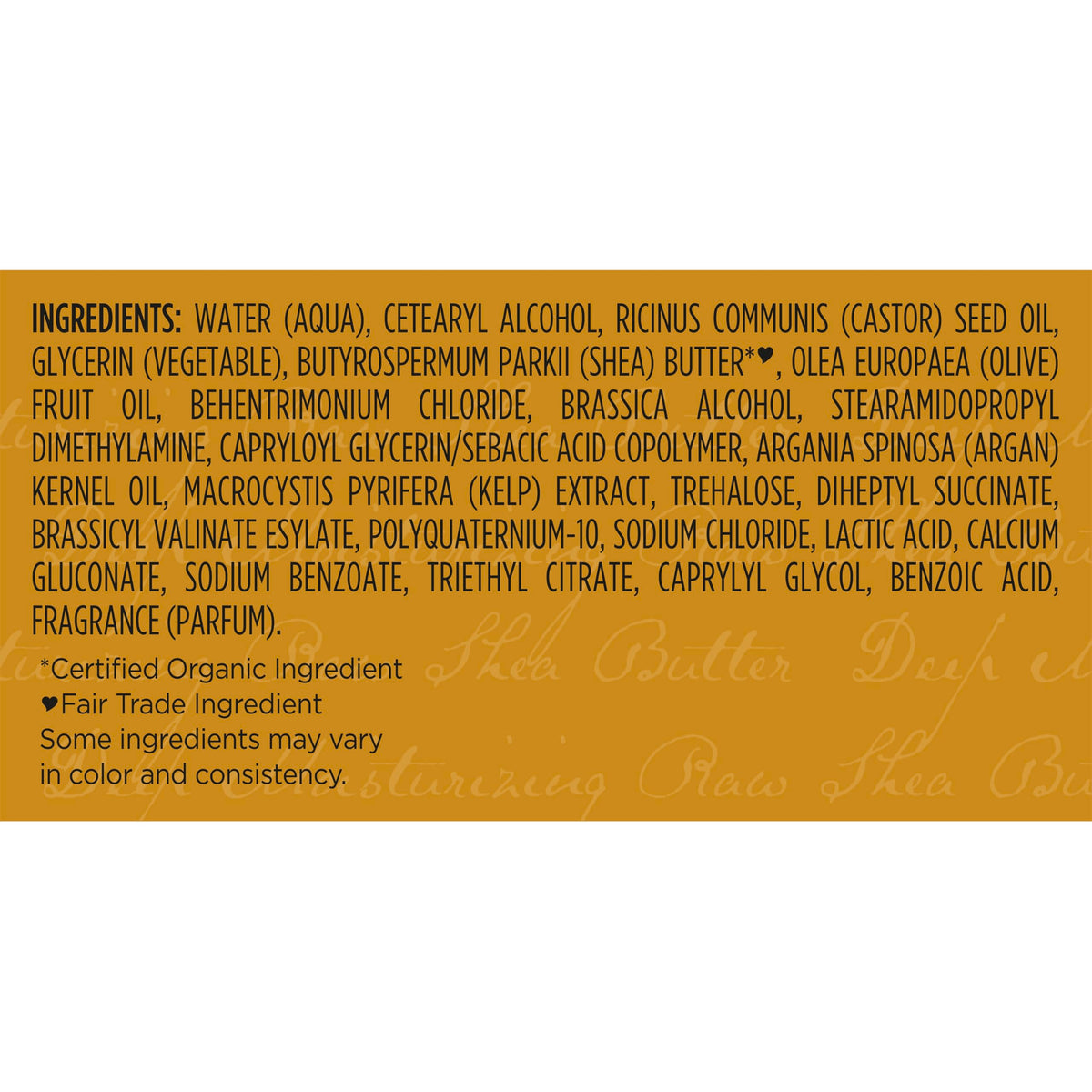 SheaMoisture Fair Trade shea butter graphic communicating sustainable sourcing
