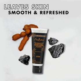 SheaMoisture swatch on skin foaming to demonstrate lather and mild exfoliation