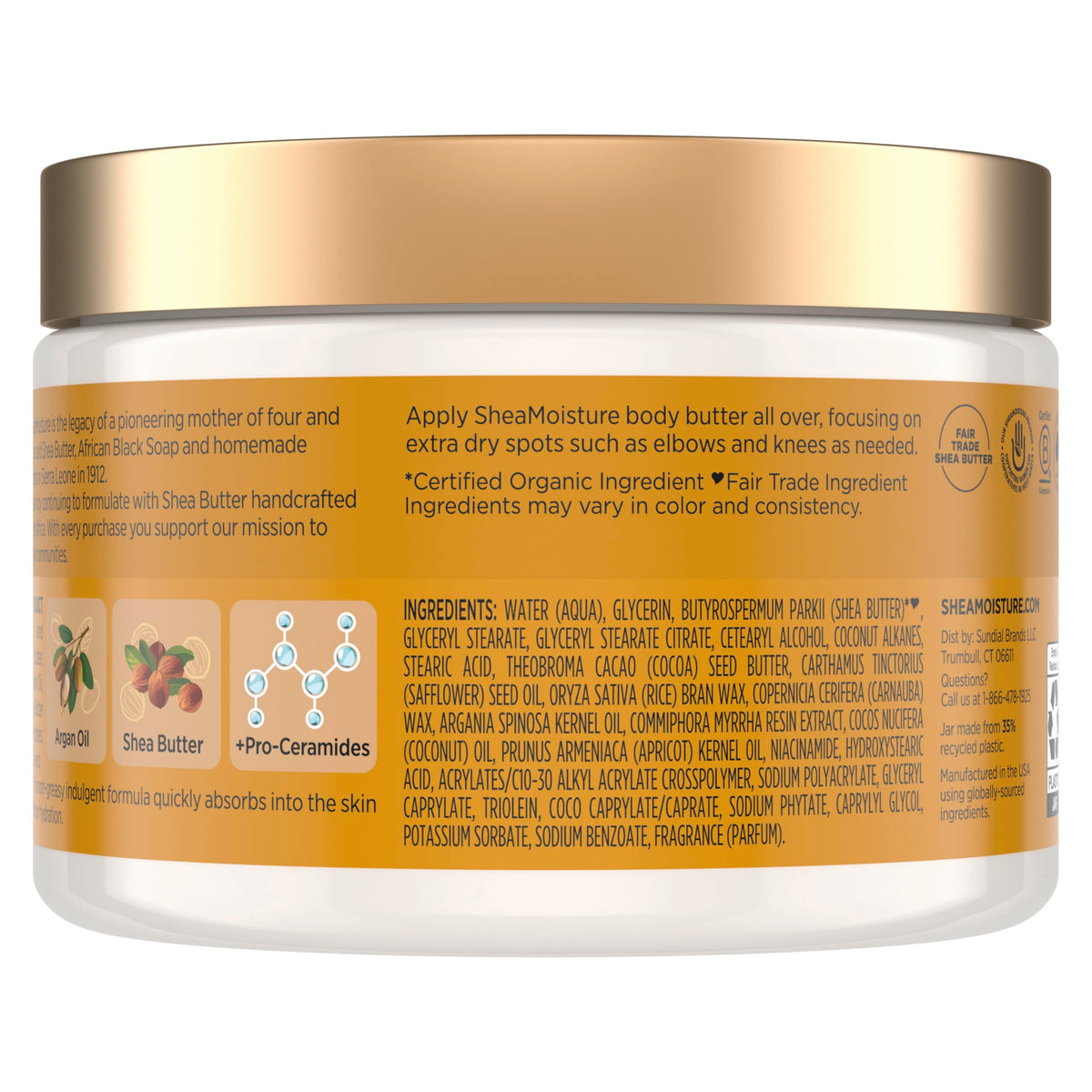 SheaMoisture creamy texture close-up demonstrating spreadability benefit