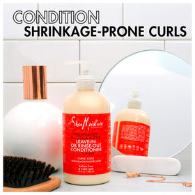 SheaMoisture creamy conditioner texture close-up showing smooth slip for detangling