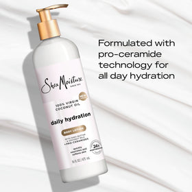 SheaMoisture cream texture closeup demonstrating non‑greasy absorbency