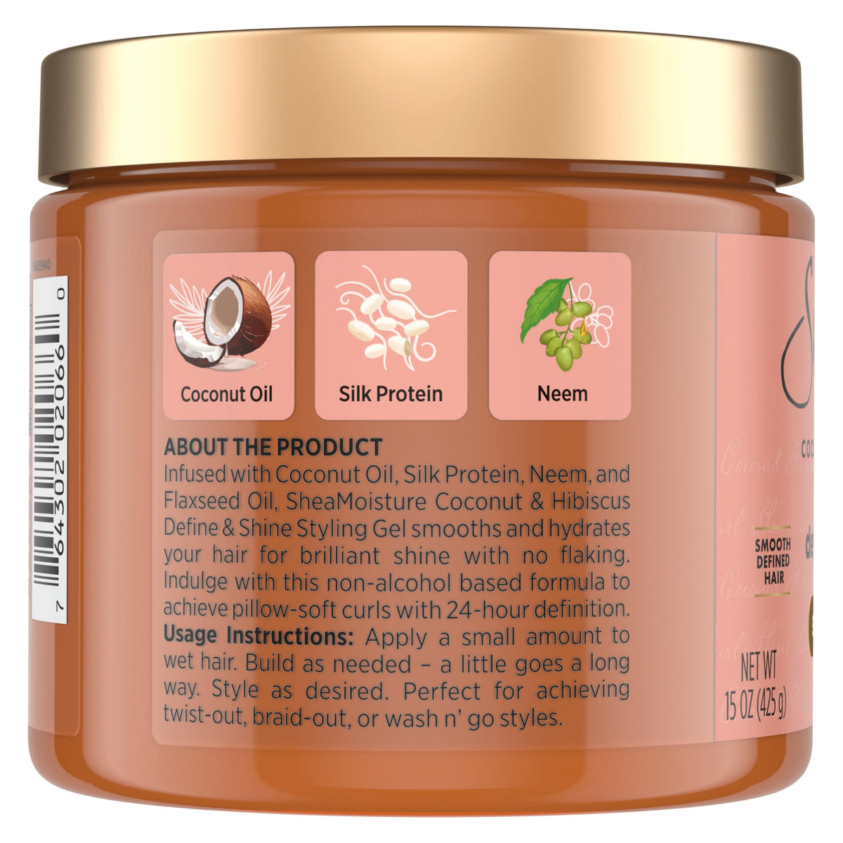 SheaMoisture gel texture close-up highlighting smooth consistency for even distribution