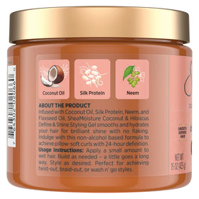 SheaMoisture gel texture close-up highlighting smooth consistency for even distribution