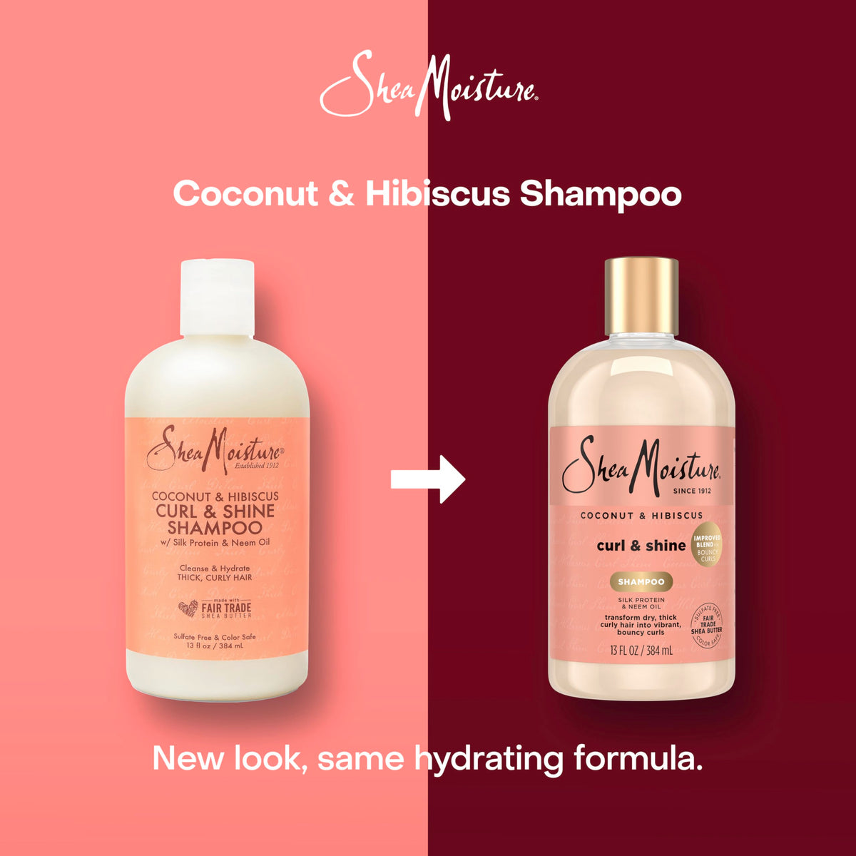 SheaMoisture shampoo texture close-up showing rich cream for hydration