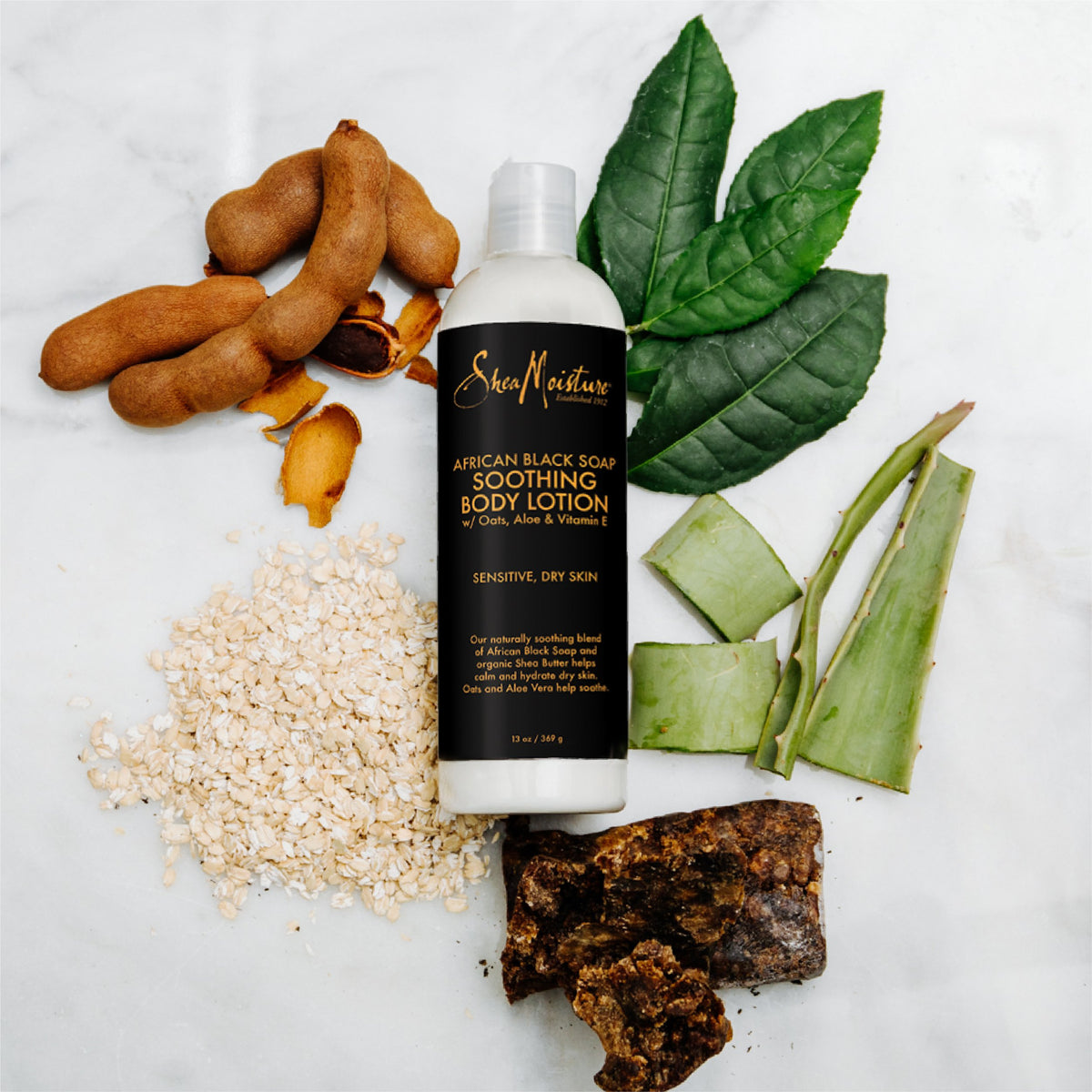 SheaMoisture before and after troubled skin visuals showing improvement