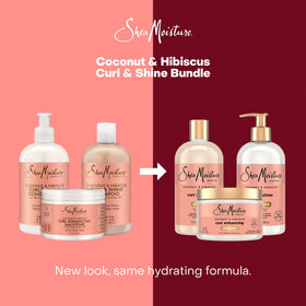 SheaMoisture woman applying smoothie to wet curls for enhanced bounce