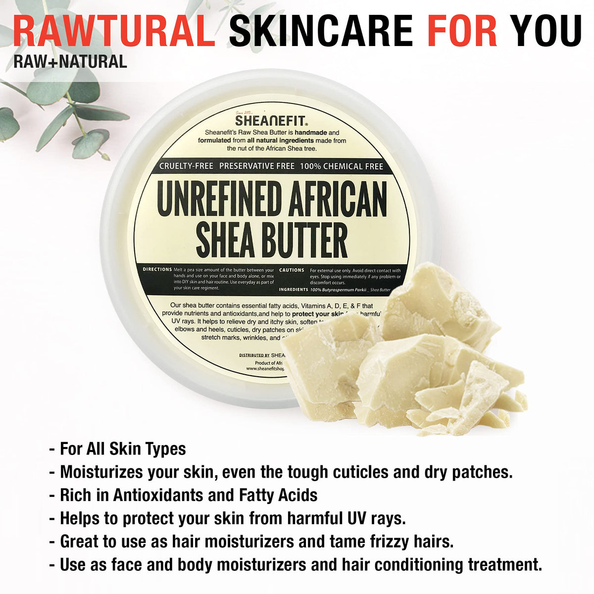 Sheanefit applied to hand demonstrating smooth spreadability and softening