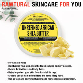 Sheanefit applied as hair mask demonstrating deep conditioning and shine