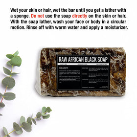 sheanefit soap lathered on washcloth illustrating gentle cleansing action
