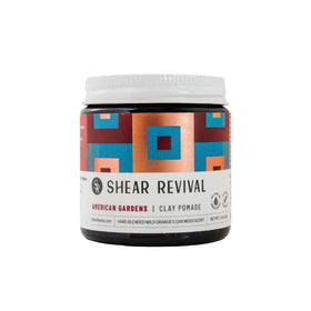 Shear Revival jar front view showing label and travel-ready design benefit