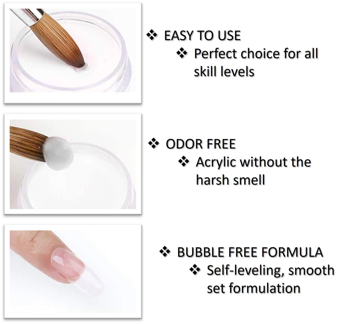 Sheba Nails product seal and label detail showing state-board sealed packaging benefit