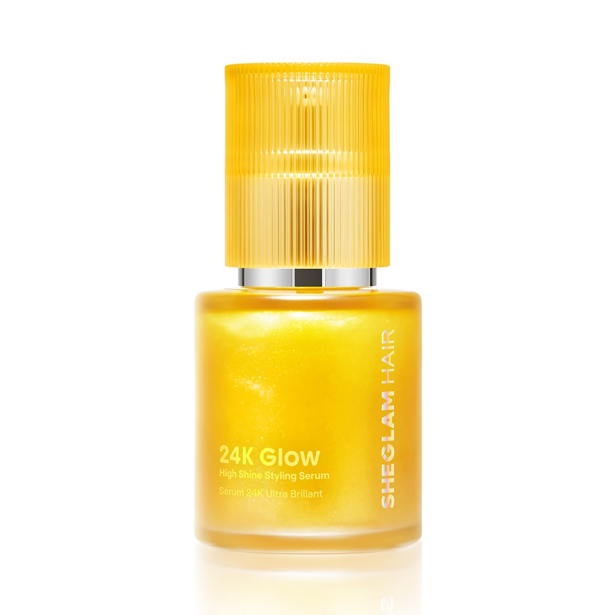 SHEGLAM front bottle view showing compact travel-friendly glow oil