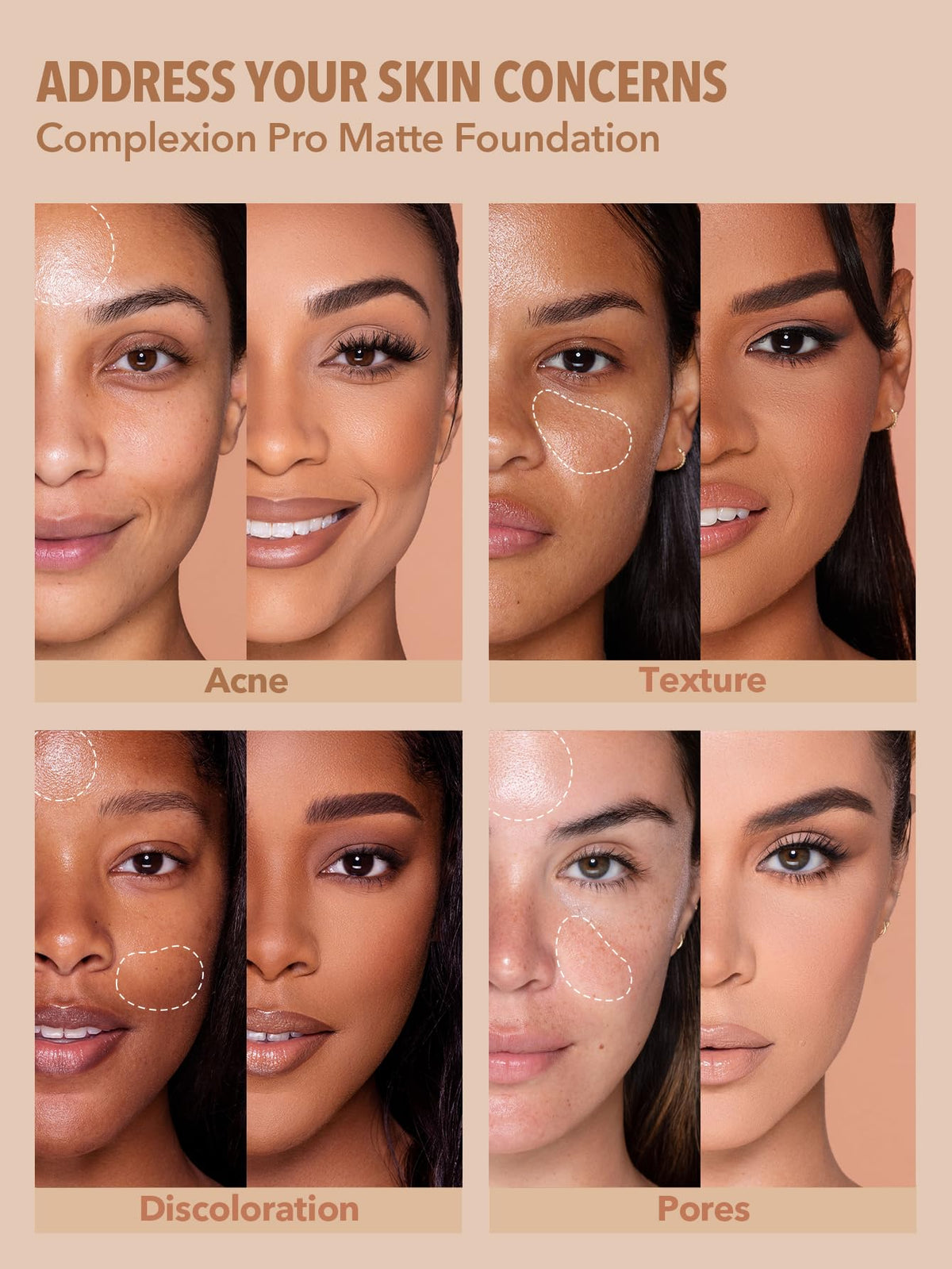 Drop of SHEGLAM Butterscotch on skin being blended for seamless finish
