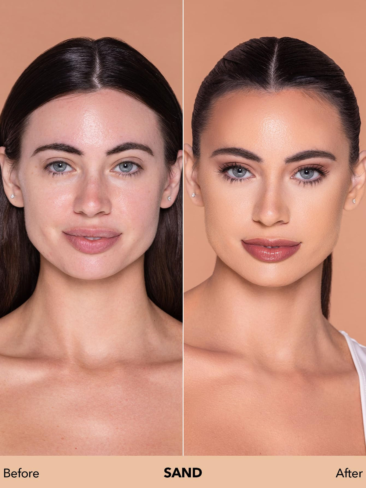 SHEGLAM foundation texture swirl showing creamy, blendable formula