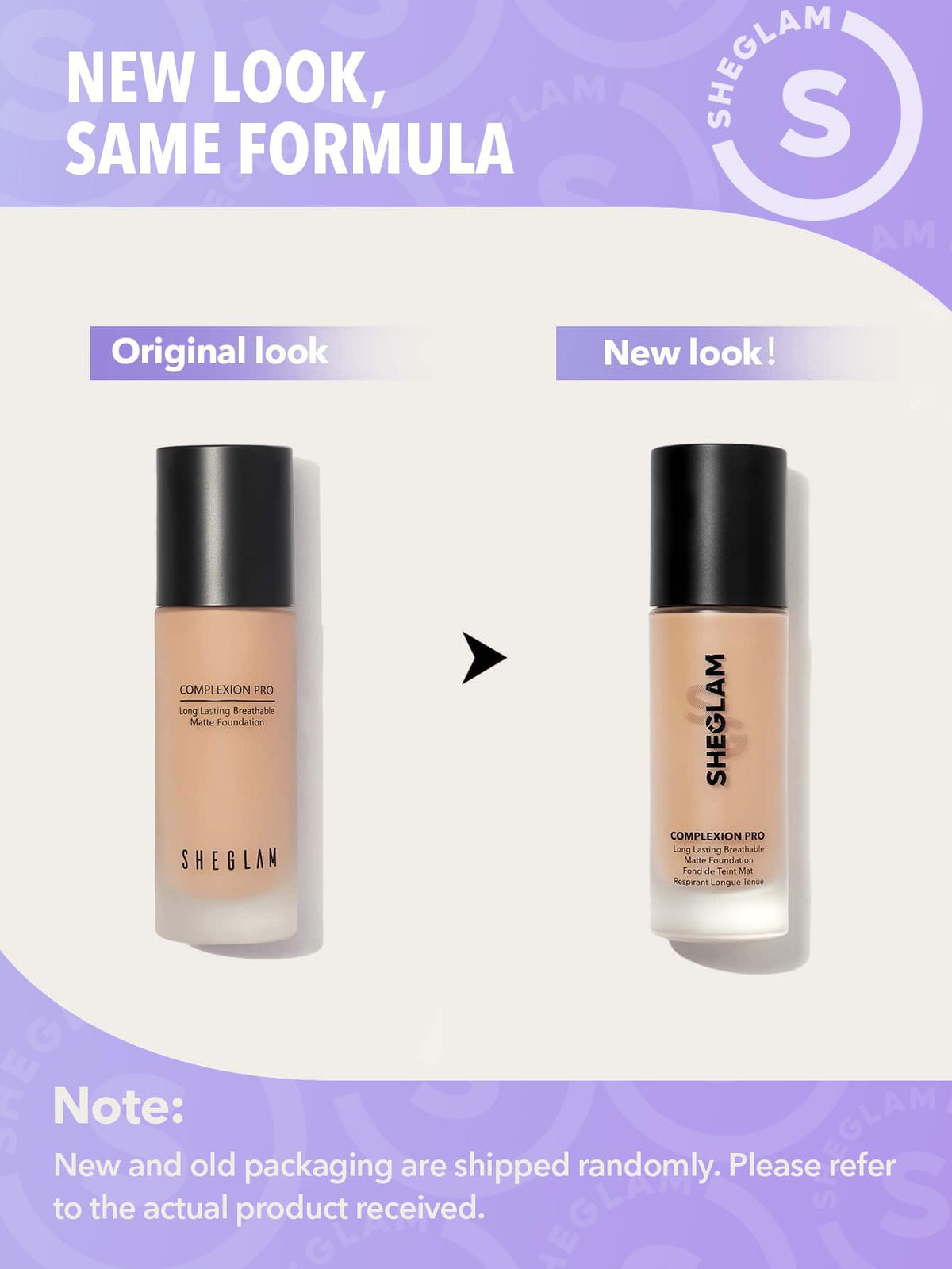 SHEGLAM shade swatches on arm showing range and undertone guidance