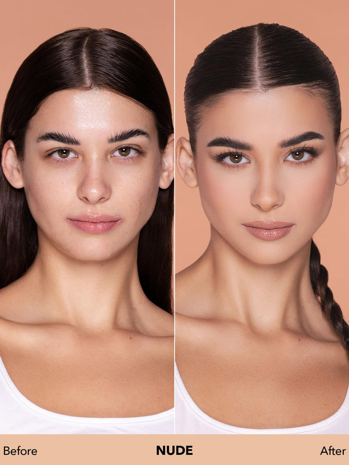 SHEGLAM texture swatch close-up displaying smooth, blendable coverage benefit
