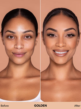 SHEGLAM texture swatch demonstrating smooth blendability and coverage