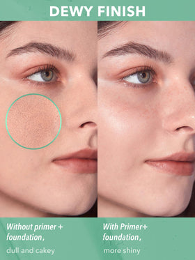 SHEGLAM gel texture pumped on fingertip to show lightweight, fast-absorbing feel