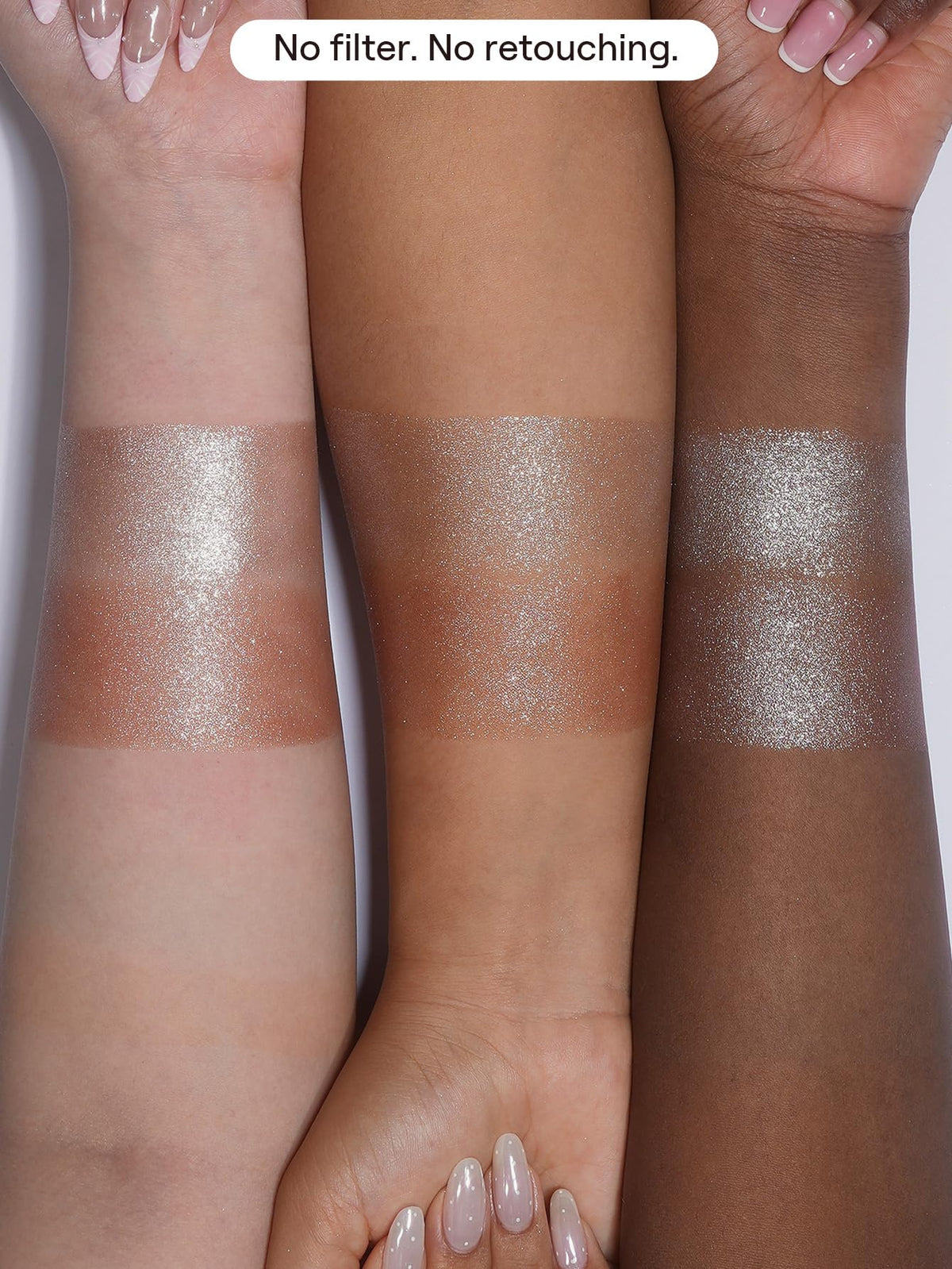 SHEGLAM lid before and after image showing visible light-catching transformation