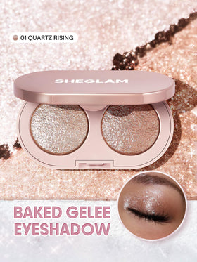 SHEGLAM texture swipe on arm showing smooth gelée finish and buildable shimmer