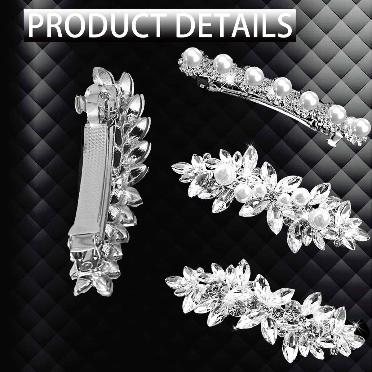 SHEHARUHI side view showing pearl accents for a classic, elegant touch