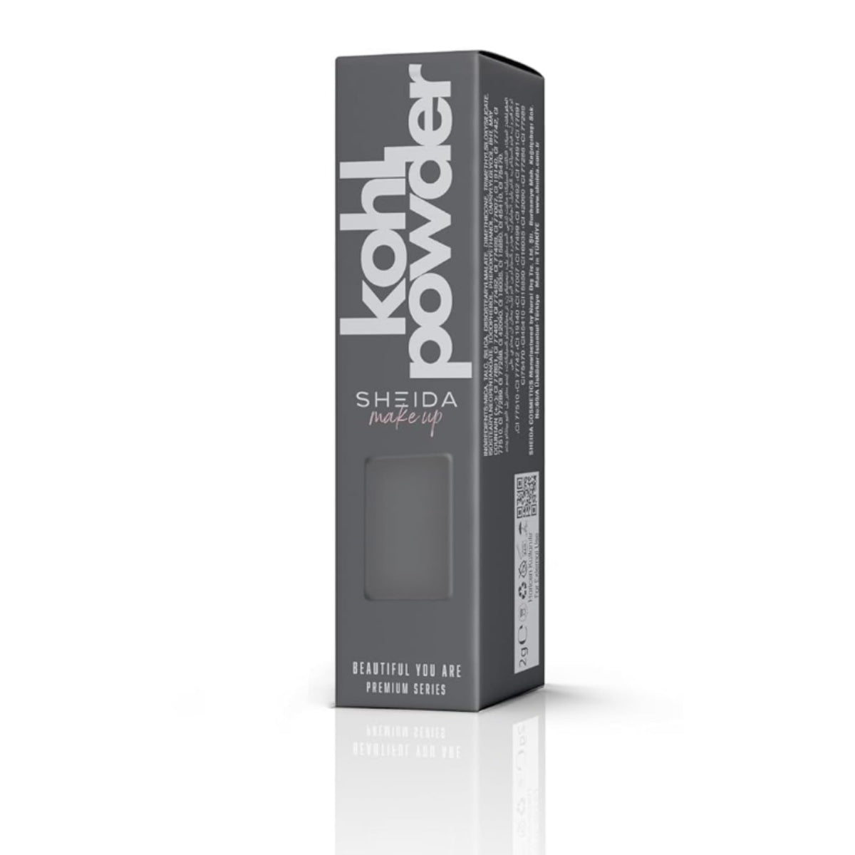 Sheida powder eyeliner texture close-up highlighting smooth, buildable powder