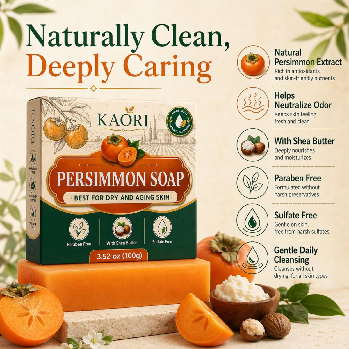 shekys KAORI rich lather foam illustrating effective cleansing action