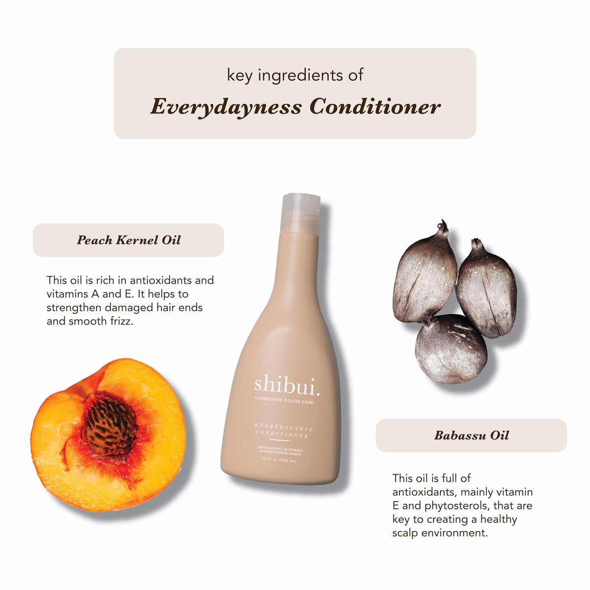 SHIBUI creamy conditioner texture closeup showing lightweight, non-greasy moisture