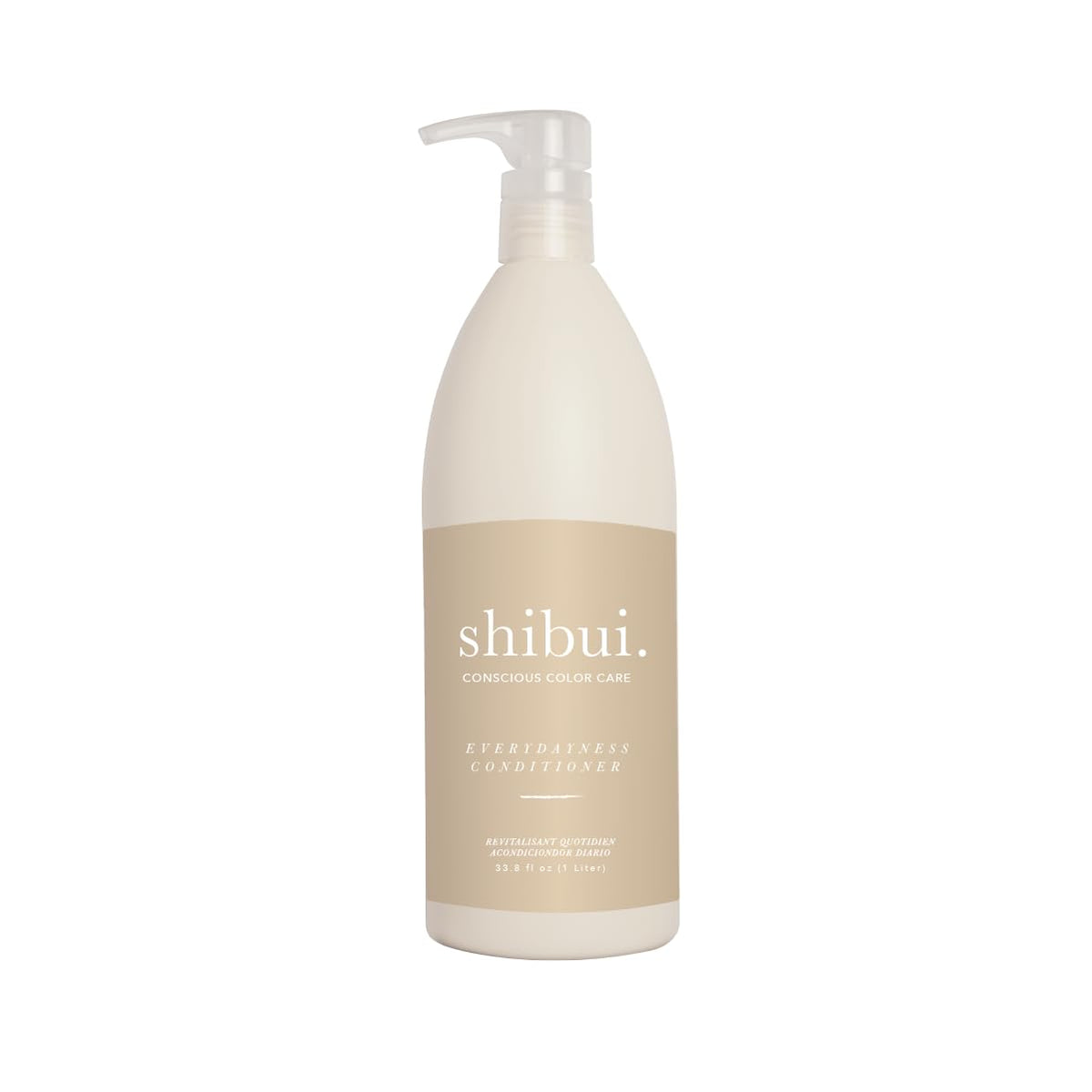 SHIBUI Everydayness front packaging showing bottle and logo, highlights clean formula benefit