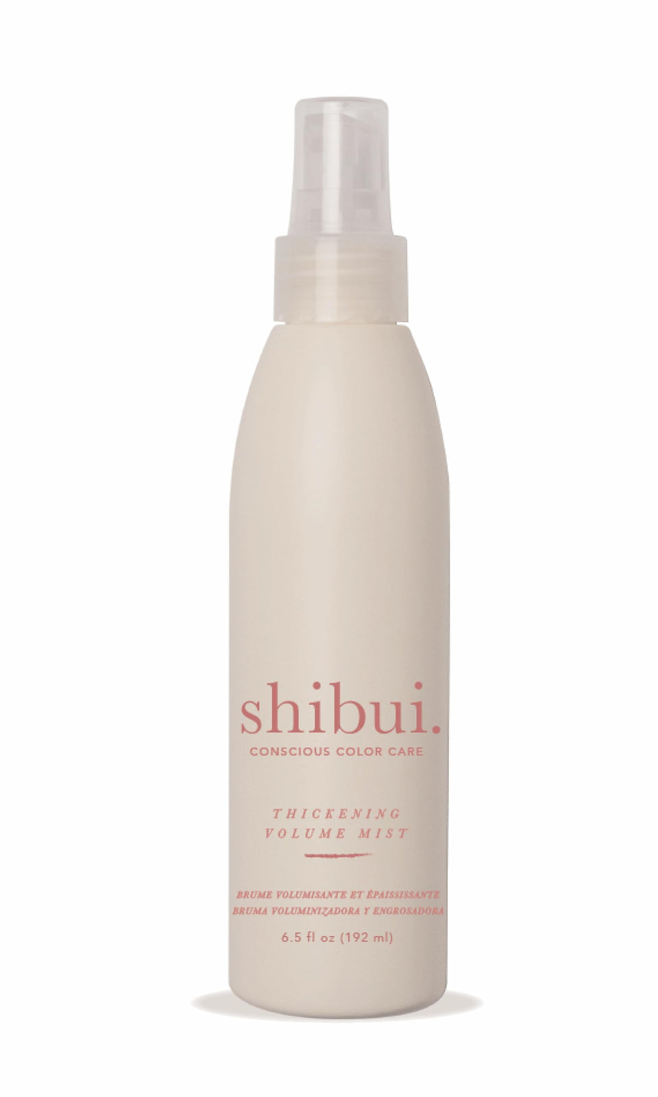 SHIBUI front bottle showing product and volume benefit