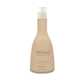 SHIBUI front packaging showing bottle and calming branding benefits color protection