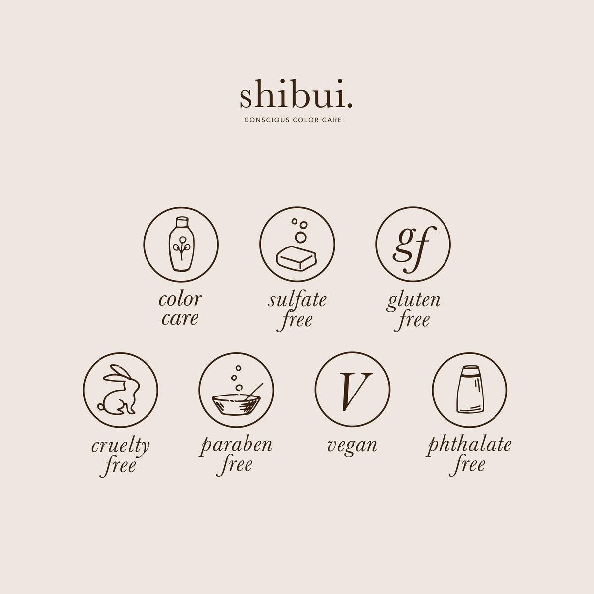 SHIBUI in-use on wet hair showing gentle cleansing and color-safe result
