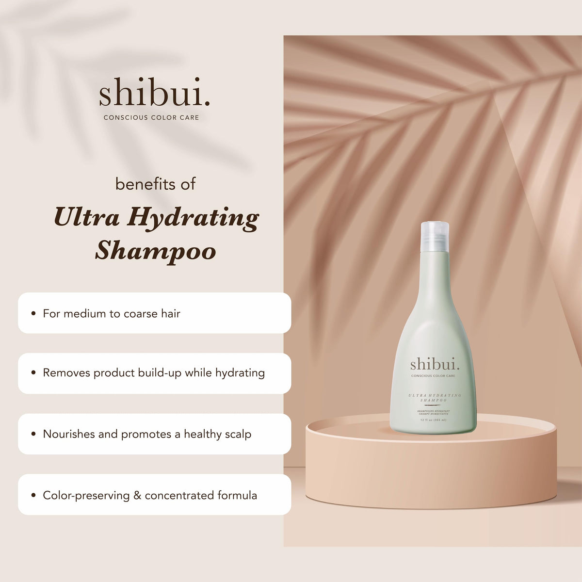 SHIBUI shampoo lather texture demonstrating gentle, hydrating foam