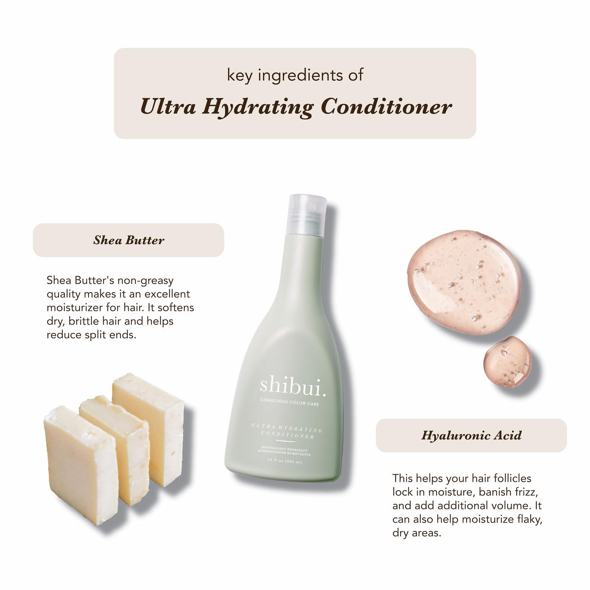 SHIBUI pump dispensing creamy conditioner for easy application