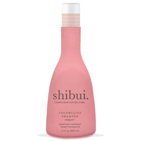 Shibui front bottle showing product branding and volume benefits
