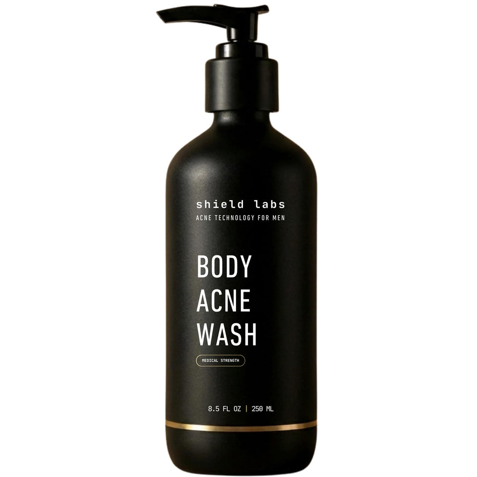 Shield front packaging showing bottle and label, clear product identity and benefits