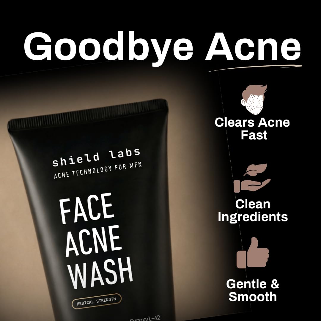 Shield moisturizer tube open showing lightweight non-greasy texture