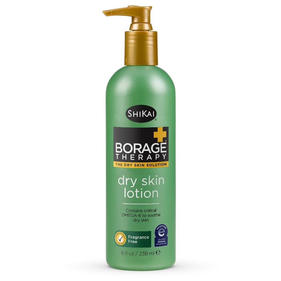 ShiKai front packaging showing 8 oz lotion and clear product identity benefits