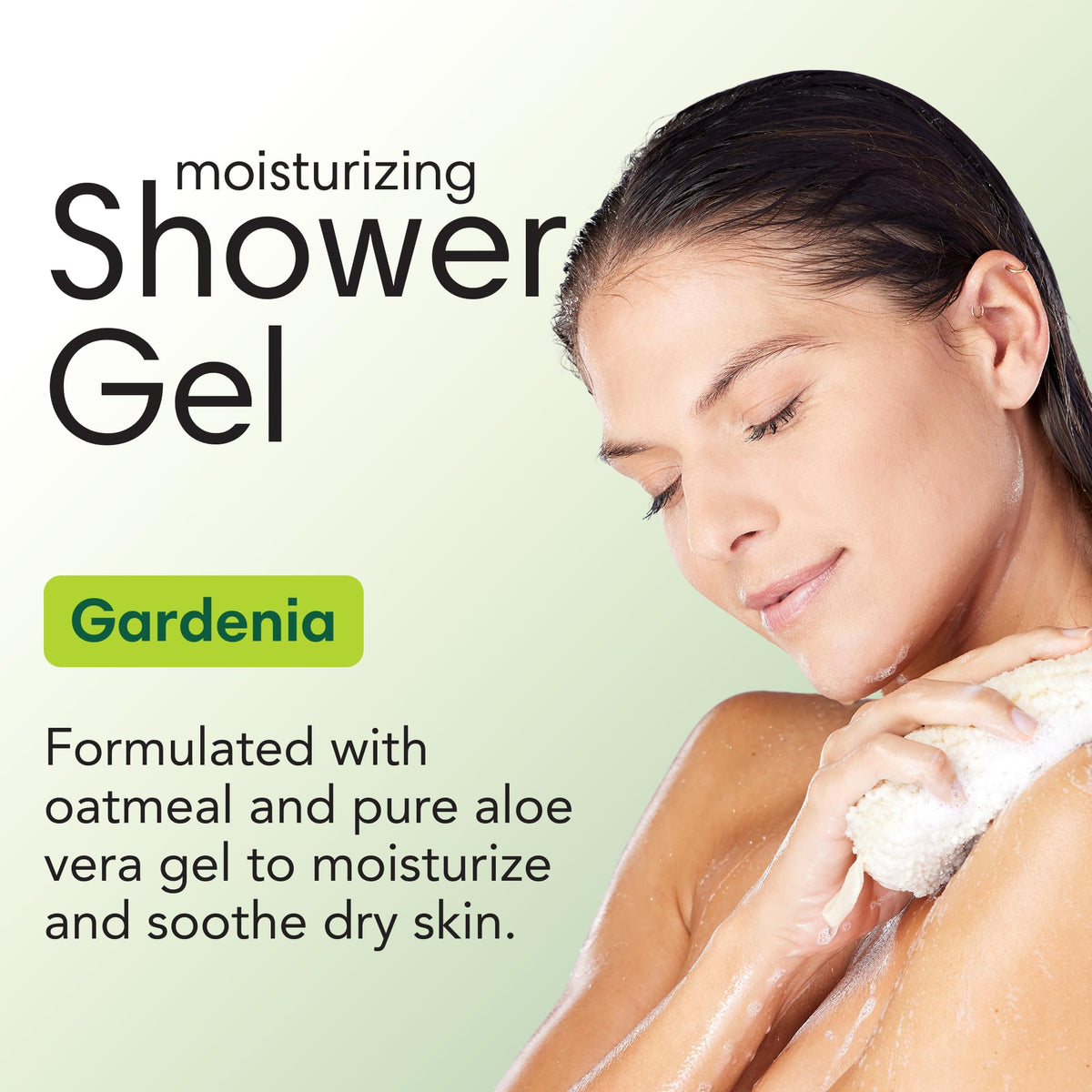 ShiKai Gardenia pump and label closeup highlighting ingredients