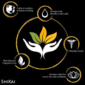 ShiKai shampoo lather texture close-up showing foam and hydrating feel for gentle cleanse