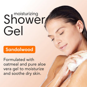 ShiKai gel close-up texture swatch highlighting moisturizing aloe and creamy lather